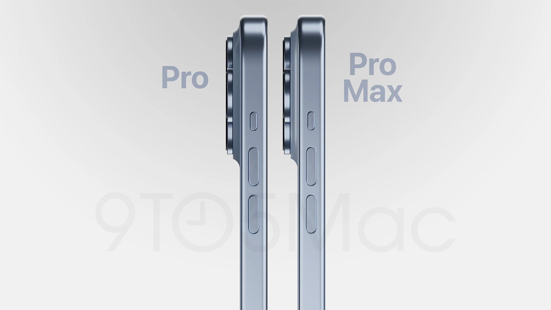 Perdita di iPhone 15 Pro e Pro Max a confronto