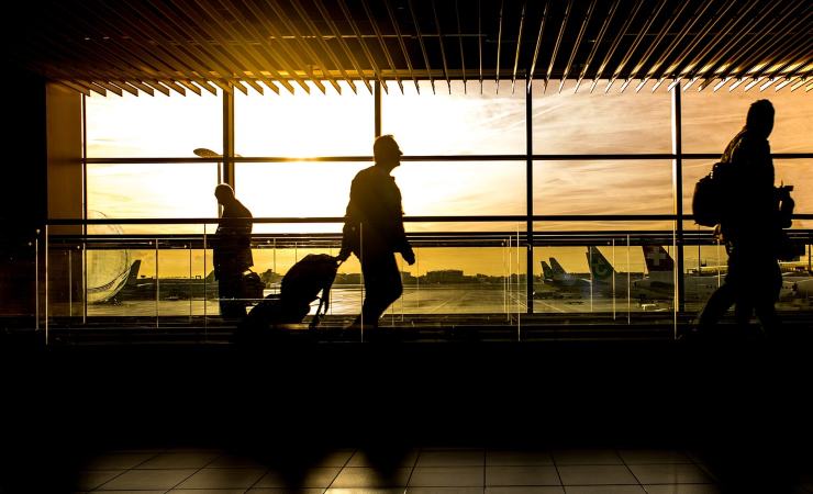 Passeggeri in aeroporto